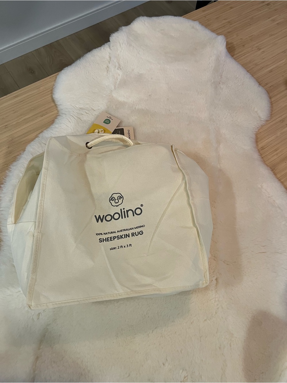 Woolino Australian merino baby sheepskin rug